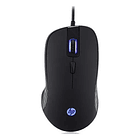Mouse Gamer Hp G100 Iluminacion Led Azul Color Negro 1