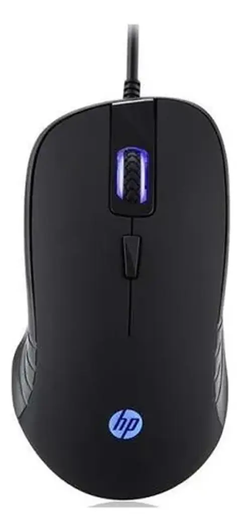 Mouse Gamer Hp G100 Iluminacion Led Azul Color Negro