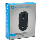 Mouse Gamer Hp G100 Iluminacion Led Azul Color Negro 2