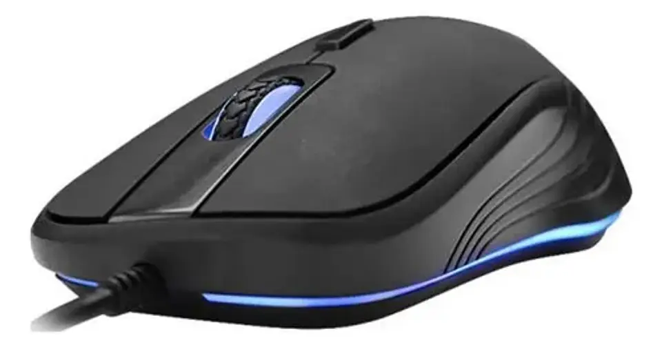 Mouse Gamer Hp G100 Iluminacion Led Azul Color Negro 3