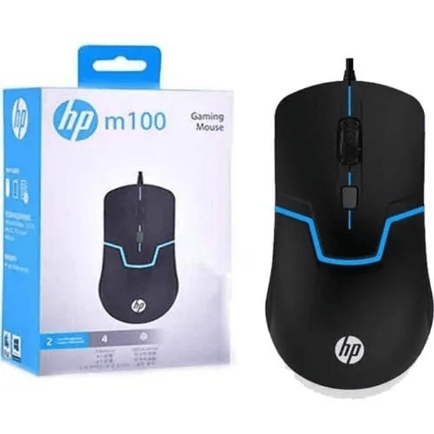 Mouse gamer de juego HPGaming M100 negro 4