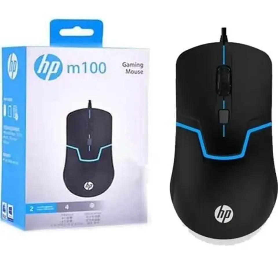 Mouse gamer de juego HPGaming M100 negro 4
