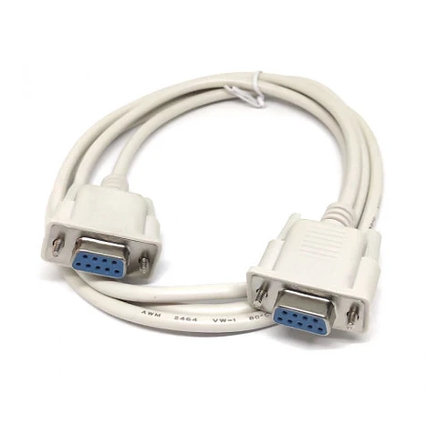 Cable DB9 Hembra-hembra 2.5 metros cable directo serial RS232