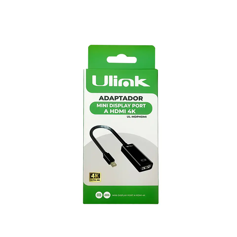 Adaptador de video Mini Display Port Macho a HDMI hembra 3