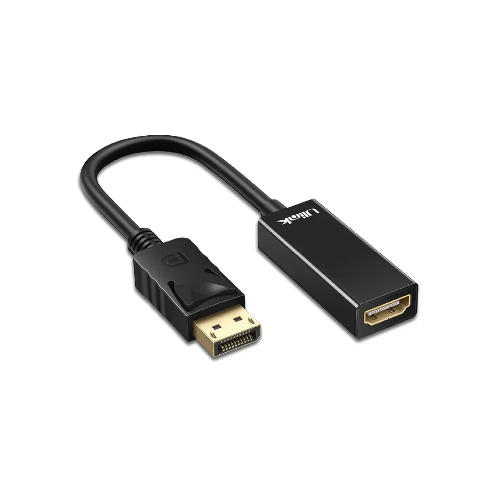 Adaptador de video DisplayPort Macho a HDMI hembra 1