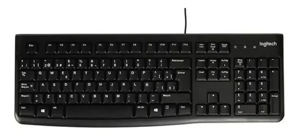 Teclado alambrico logitech español K120  4