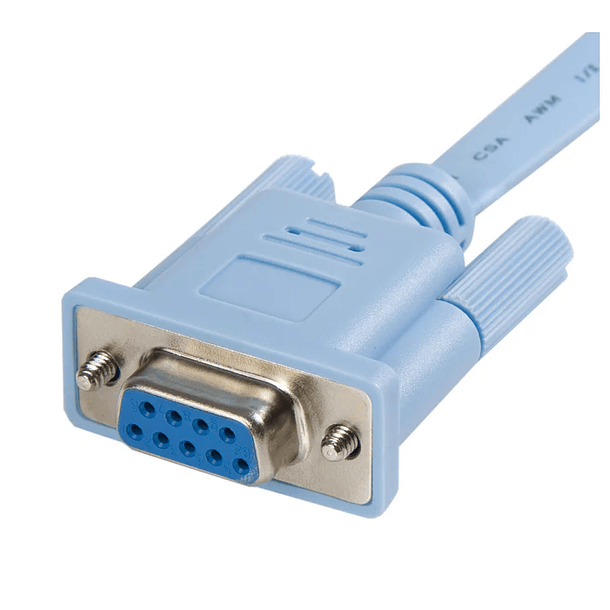 Cable RJ45 macho a DB9 Hembra de-09/h p/puerto rs232 console switch 1.8m  3