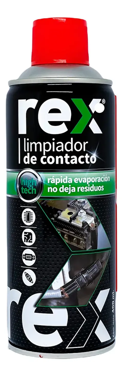 Limpia Contacto 400 Ml Rex - Limpiador Multiuso Electrónica