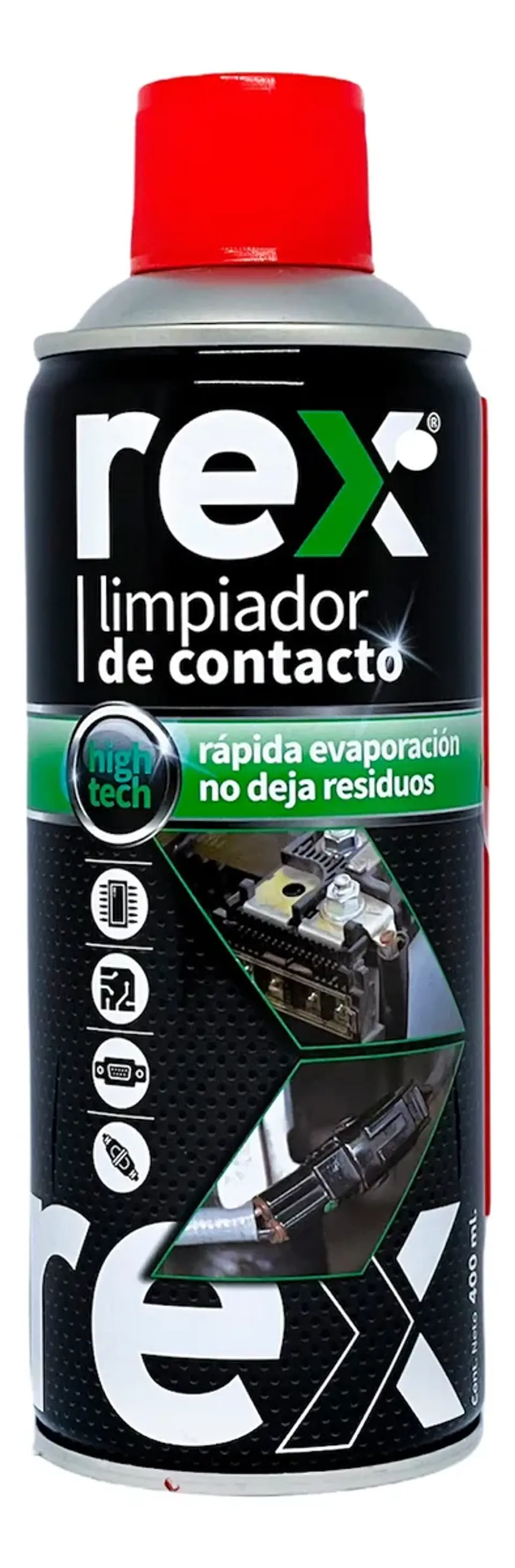 Limpia Contacto 400 Ml Rex - Limpiador Multiuso Electrónica 1