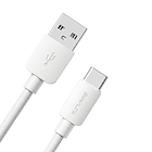 Cable de carga y datos USB-C blanco 3.0A 27W 1M  1