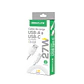 Cable de carga y datos USB-C blanco 3.0A 27W 1M  - Miniatura 2