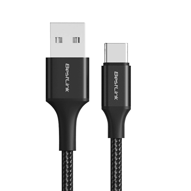 Cable de carga y datos USB a USB-C Trenzado 3.0A 1M 1
