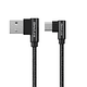 Cable de carga y datos USB-A a USB-C 3.0A Trenzado en L