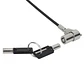 Candado para Notebook Slot NANO con Llave, 1,8m de largo y 4mm - Miniatura 3