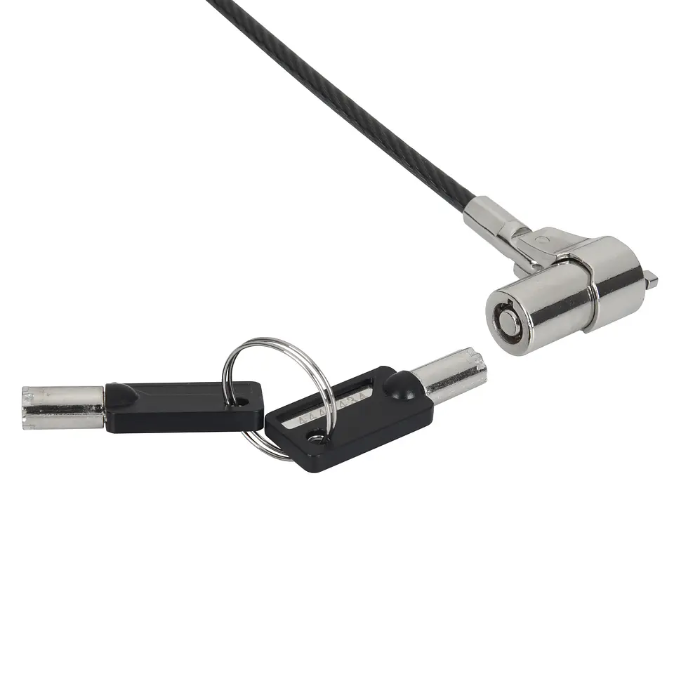 Candado para Notebook Slot NANO con Llave, 1,8m de largo y 4mm 3