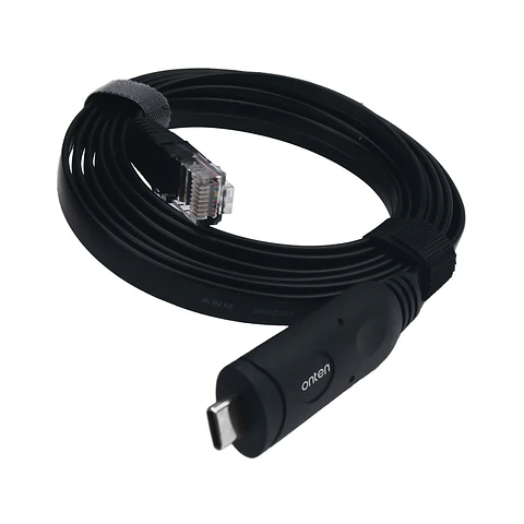 Cable USB-C para consola RJ45 serial grado industrial 