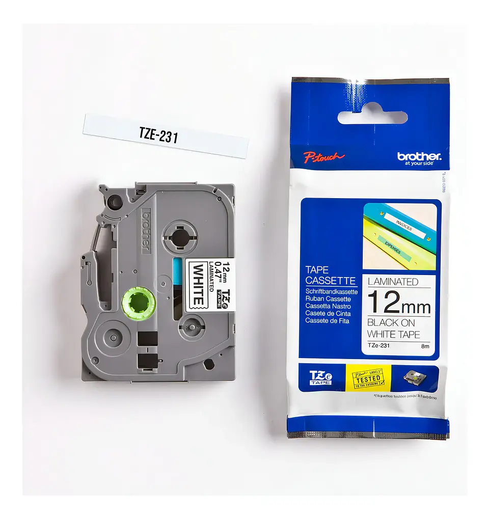 CINTA ROTULADORA BROTHER TZE-231 NG/BL  2