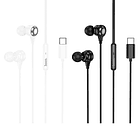 Audífono USB-C con cable M116 hoco Blanco  3