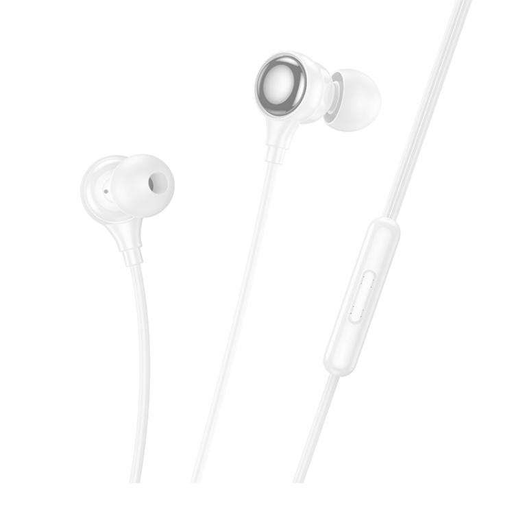 Audífono USB-C con cable M116 hoco Blanco