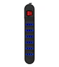 Alargador multiple 6 entradas con switch 3 MTS Negro PHILCO  - Miniatura 1