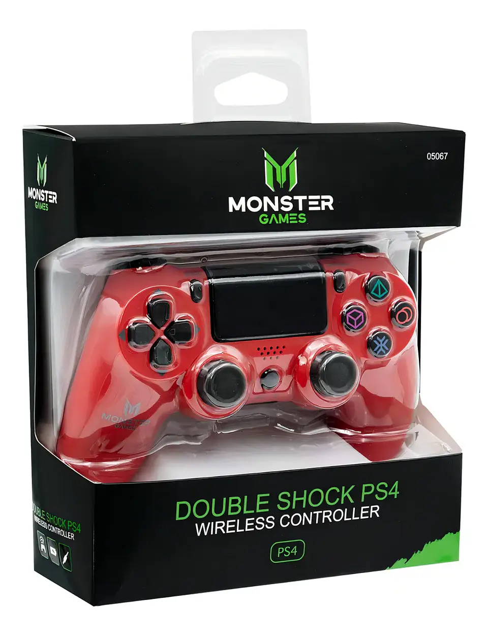 Control joystick inalámbrico Monster Games Double shock PS4 ROJO  4