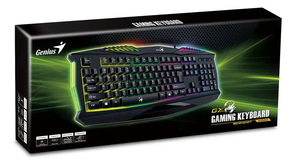 Teclado gamer GENIUS scorpion K220  4