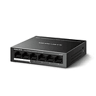 Switch POE 6 Puertos con 4 POE 40W Mercusys MS106LP  2