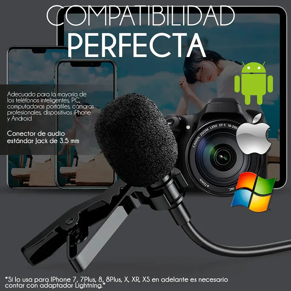 Microfono de solapa lavalier FIFINE C2  5