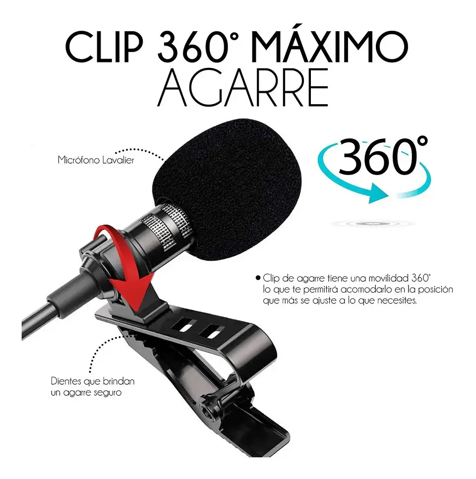 Microfono de solapa lavalier FIFINE C2  6