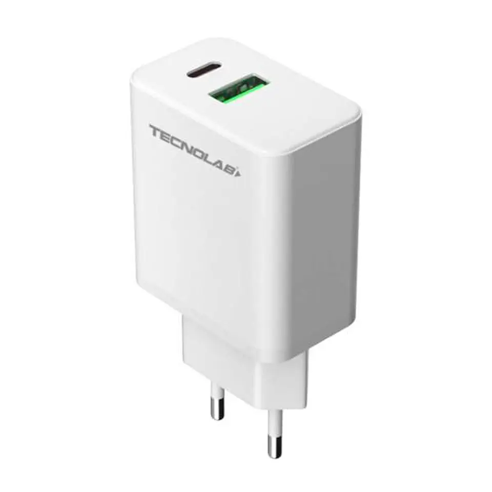 Cargador de pared USB-C a C + 1USB 3.0 45W con cable 3