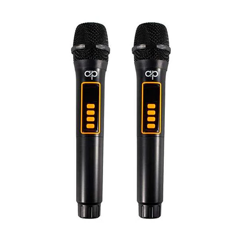 PAR DE MICROFONOS AUDIOPRO INALAMBRICO 2,4 G. CARGA TIPO C. AUTONOMIA DE 12 HRS.