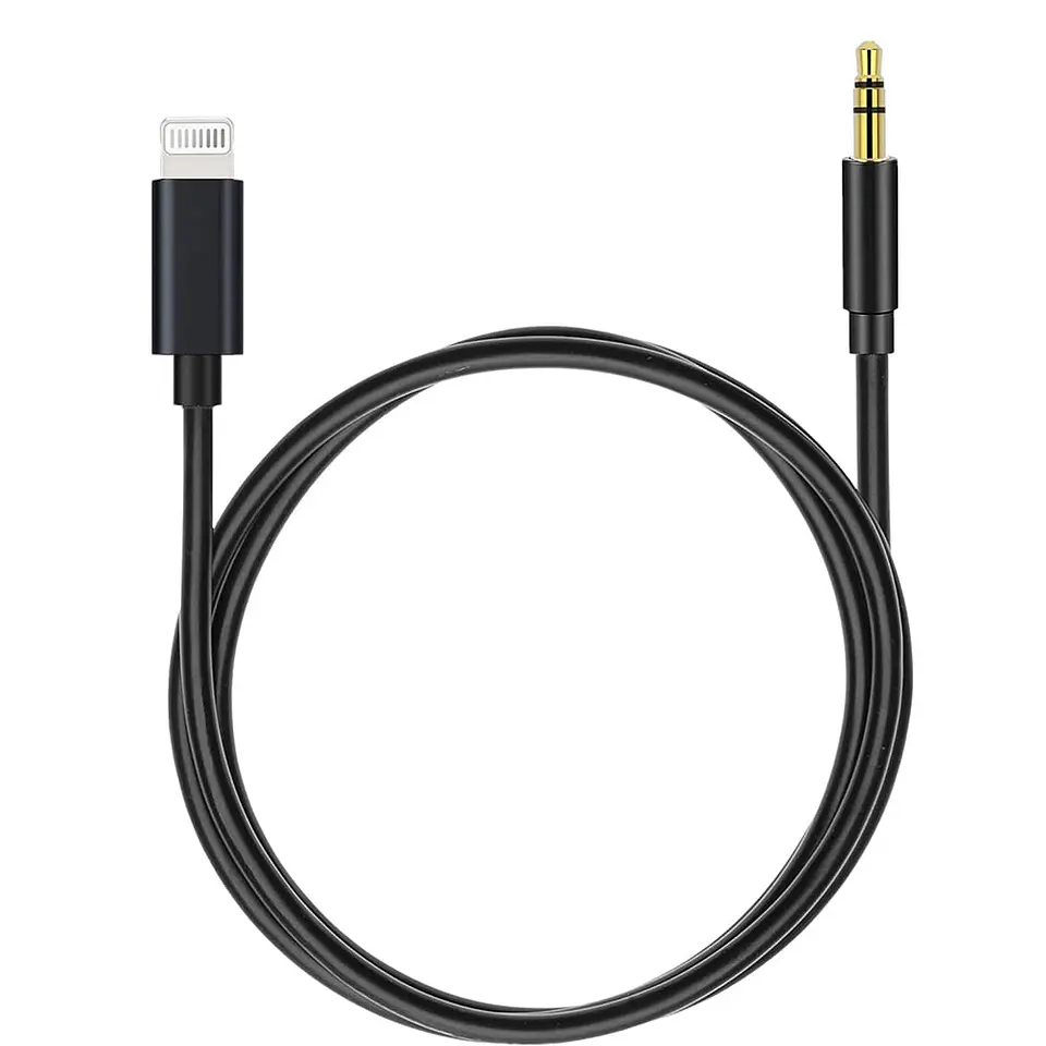 Cable de audio jack 3.5mm a iphone 1 metro  1