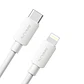 Cable de carga y datos USB-C a LIGHTNING blanco 27W PVC 1 metro  - Miniatura 1