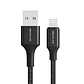 Cable de carga y datos USB a Lightning 2,4A Trenzado 1 metro - Miniatura 1