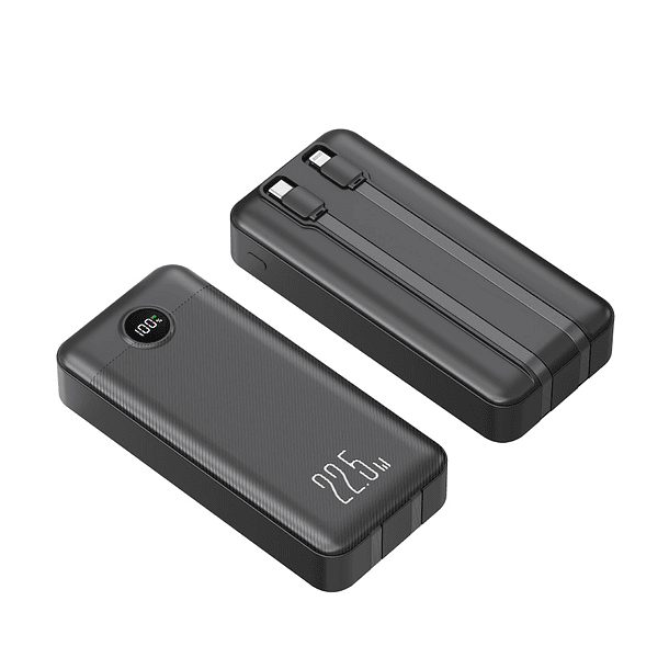 Powerbank 20.000 mah 22.5w incluye dos cables iphone y Usb C DUAL IMPUT 2