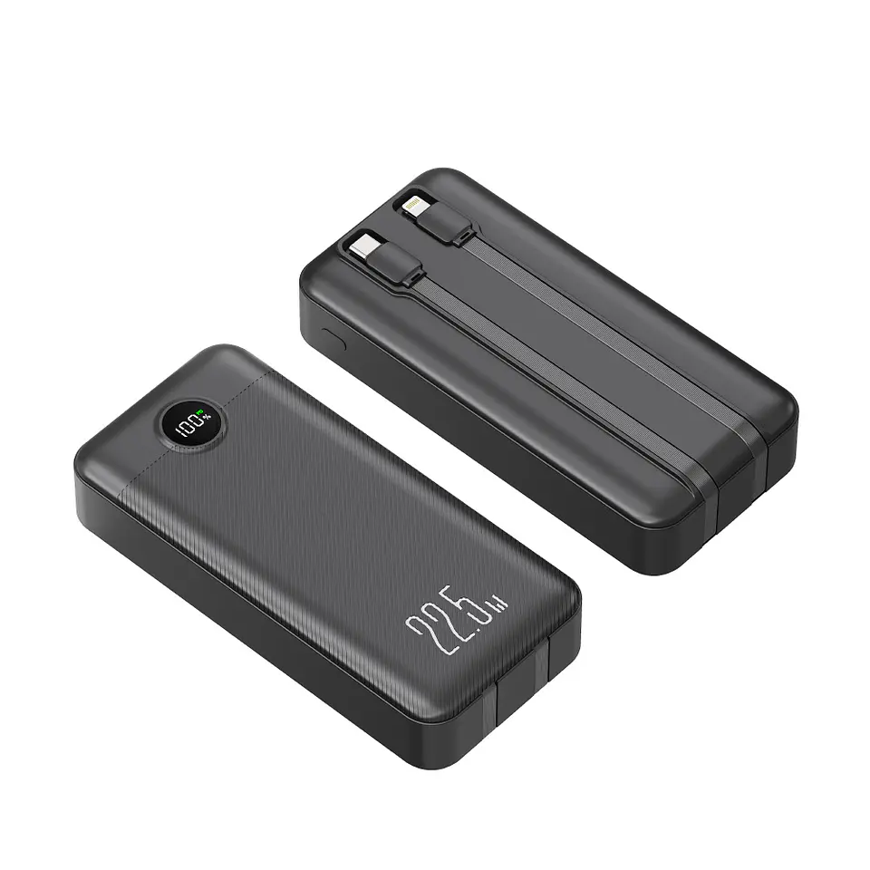 Powerbank 20.000 mah 22.5w incluye dos cables iphone y Usb C DUAL IMPUT 2