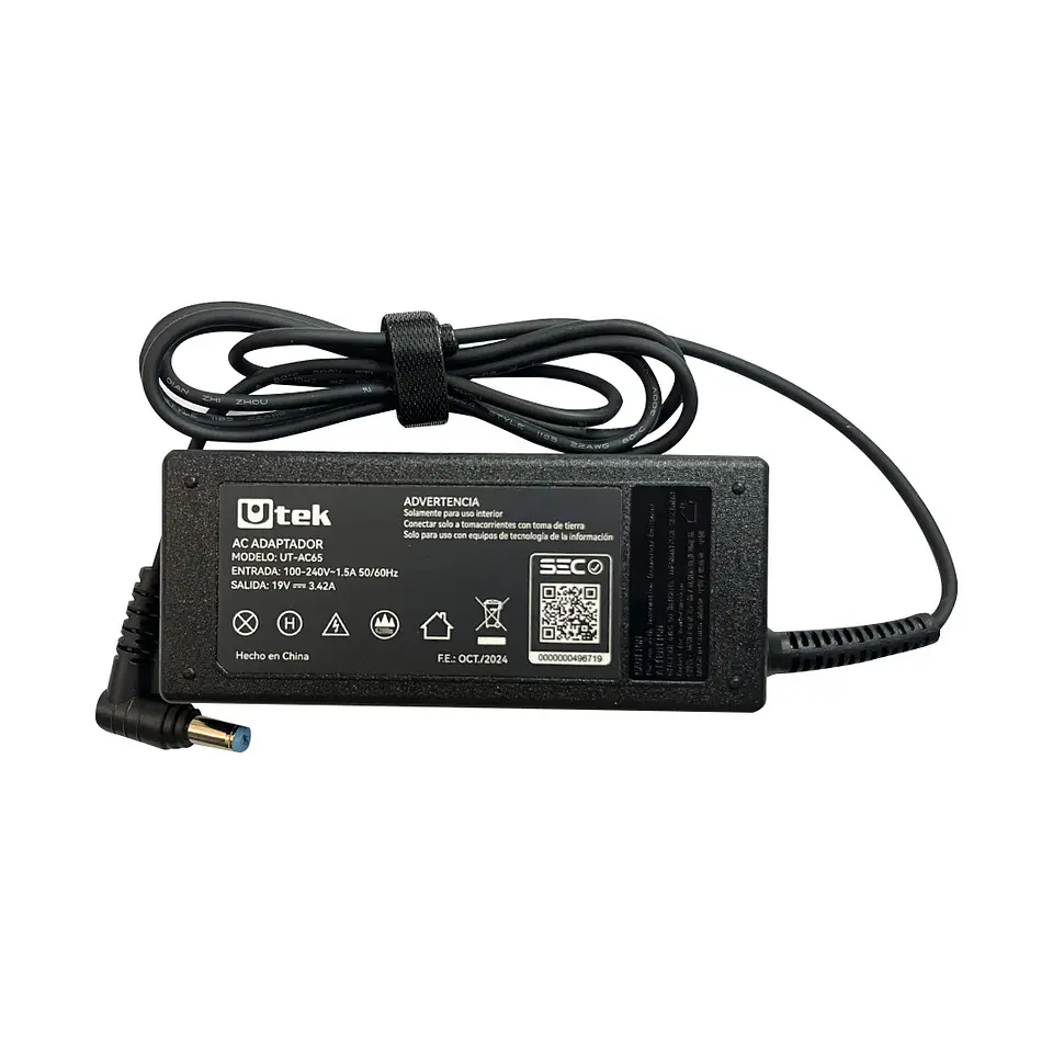 Cargador de notebook ACER 19v 3.42A 5.5 x1.7mm 65W  3