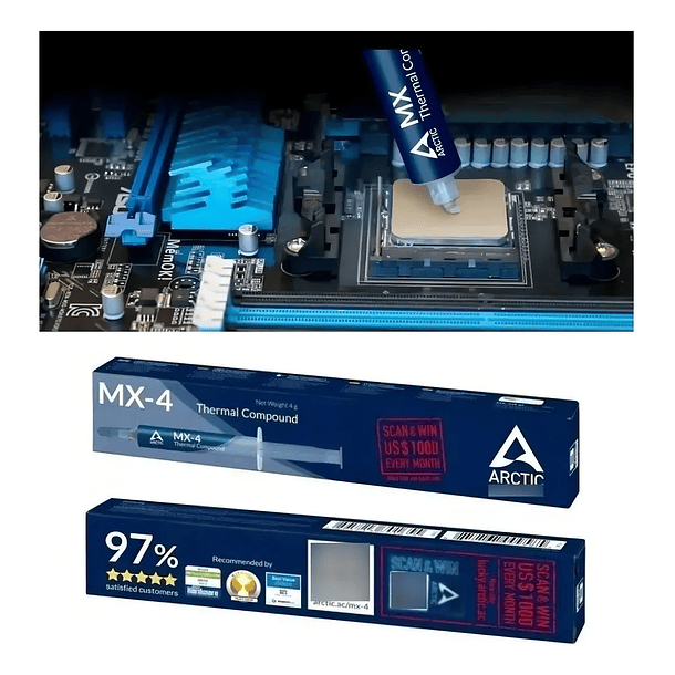 Pasta Térmica Arctic Mx-4 4 Gramos 5