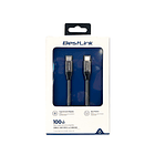 Cable de carga USB tipo C a C, carga rápida de 100W, 20Gb, 4K, 2 m 3