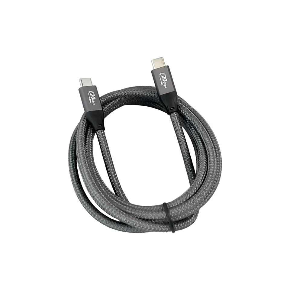 Cable de carga USB tipo C a C, carga rápida de 100W, 20Gb, 4K, 2 m 2