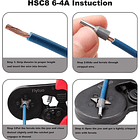 Alicate Crimpeadora Prensa Trinquete + 1200 Terminales 5