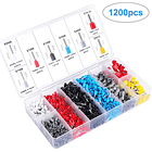 Alicate Crimpeadora Prensa Trinquete + 1200 Terminales 2