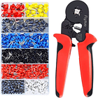 Alicate Crimpeadora Prensa Trinquete + 1200 Terminales 1