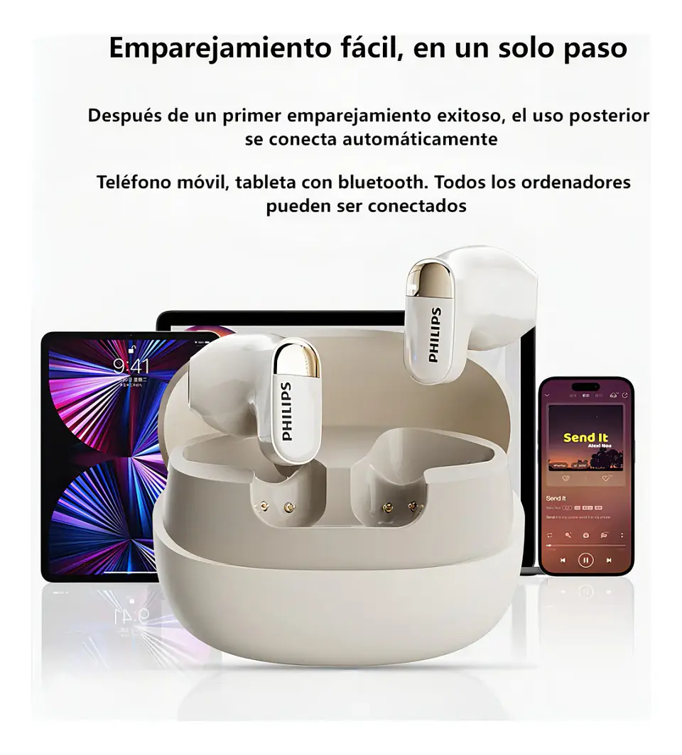 Audifonos bluetooth Philips TAT2169 Negro  3