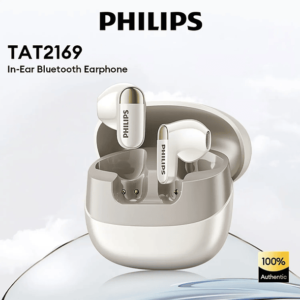 Audifonos bluetooth Philips TAT2169 Blanco  2