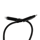 Cable colgante antirobo para celular Tipo c a Lightning 60W negro 4