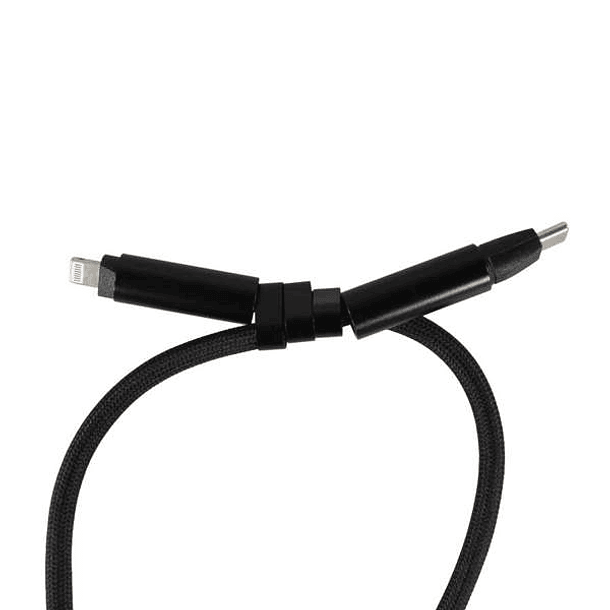 Cable colgante antirobo para celular Tipo c a Lightning 60W negro 4