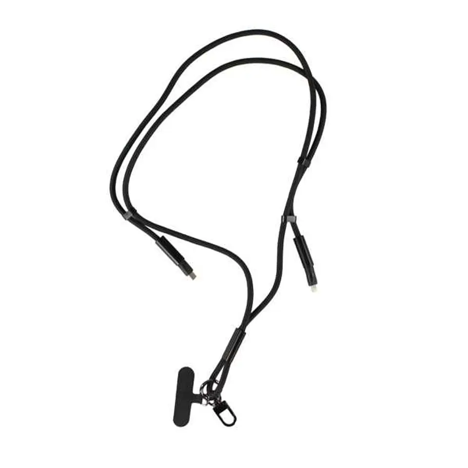 Cable colgante antirobo para celular Tipo c a Lightning 60W negro 5