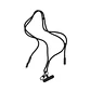 Cable colgante antirobo para celular Tipo c a tipo c 60W Negro  - Miniatura 5
