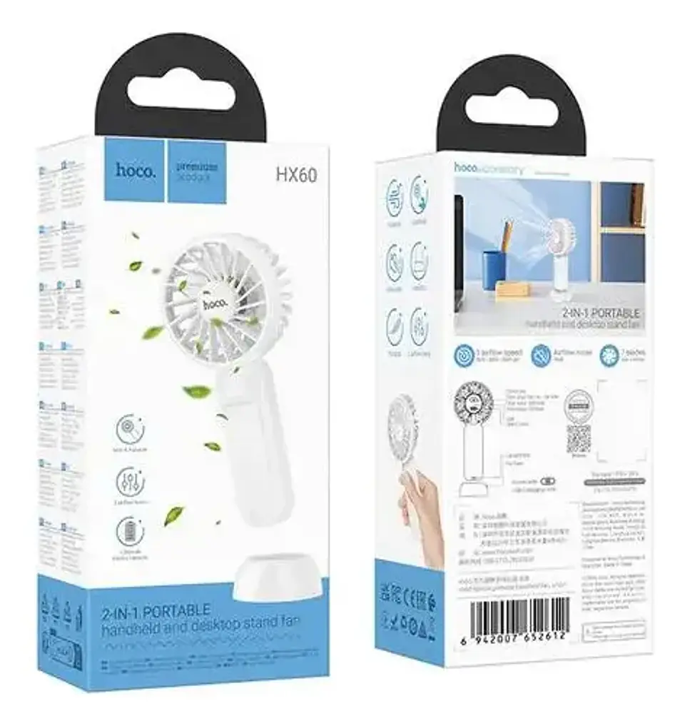 Mini ventilador recargable Hoco HX60  5